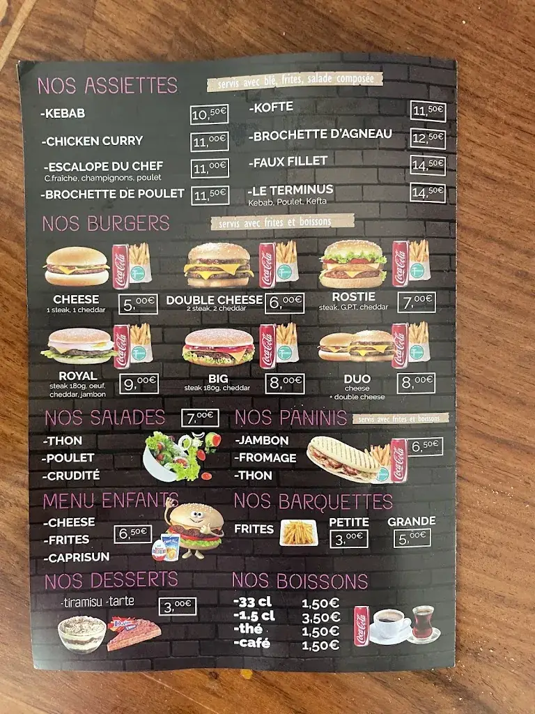 Menu_Le Terminus Resto Brasserie Grill_Mitry-Mory_image_1