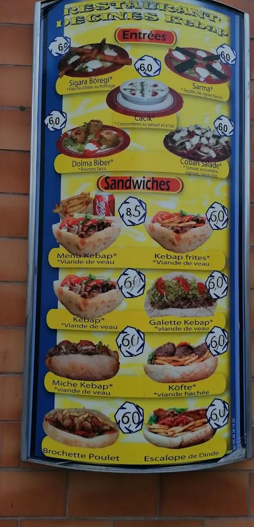 Menu_Restaurant Décines Kebab_Décines-Charpieu_immagine_2