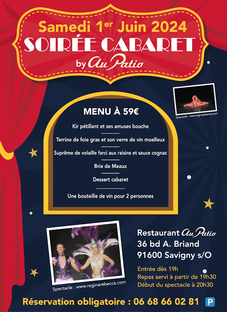 Menu_Au Patio, restaurant traditionnel Français_Savigny-sur-Orge_image_1