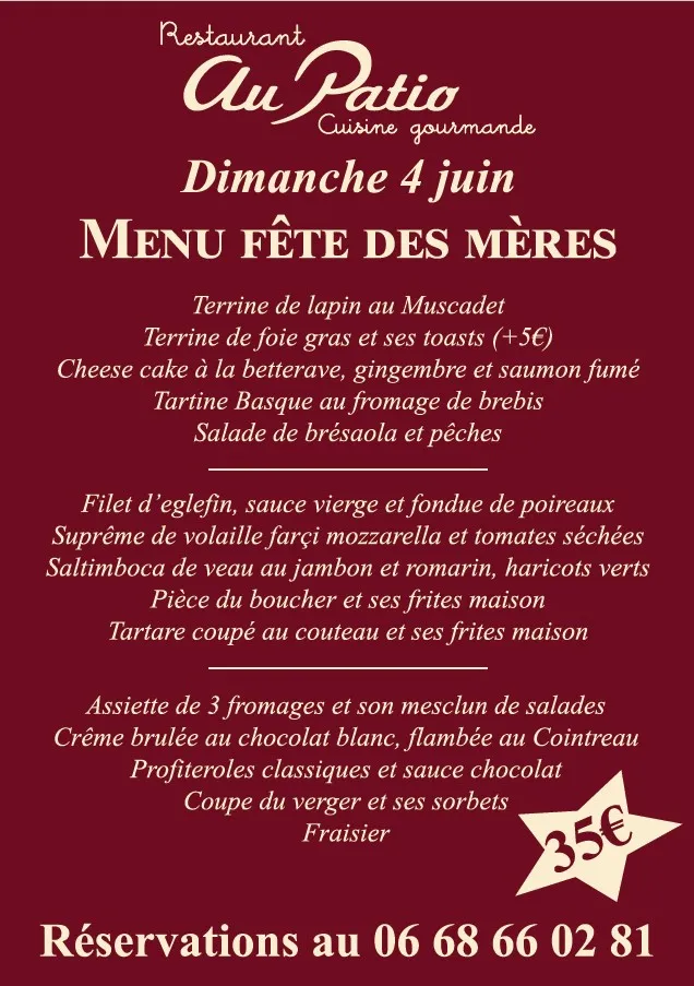 Menu_Au Patio, restaurant traditionnel Français_Savigny-sur-Orge_image_3