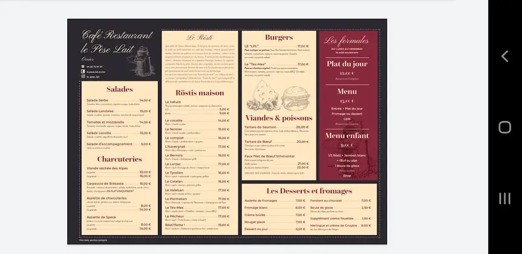 Menu_Le Pèse Lait_Orcier_image_2