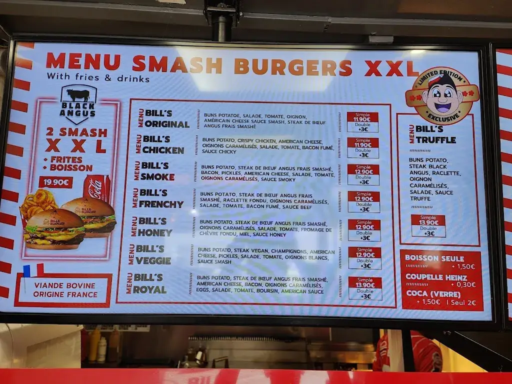 Menu_Bill's Burger Neuilly-Plaisance_Neuilly-Plaisance_image_2