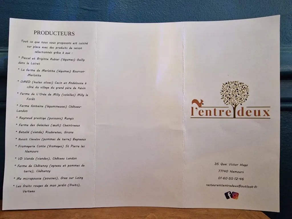 Menu_Restaurant l'Entre Deux | Restaurant Gastronomique _Nemours_image_3