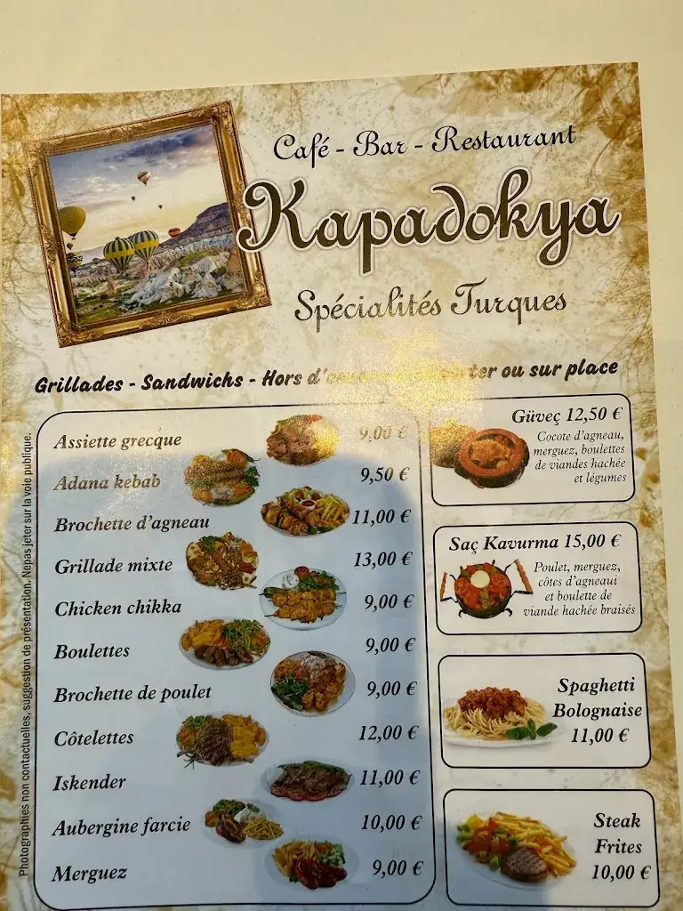 Menu_Chez sinan et guven_Nemours_image_1