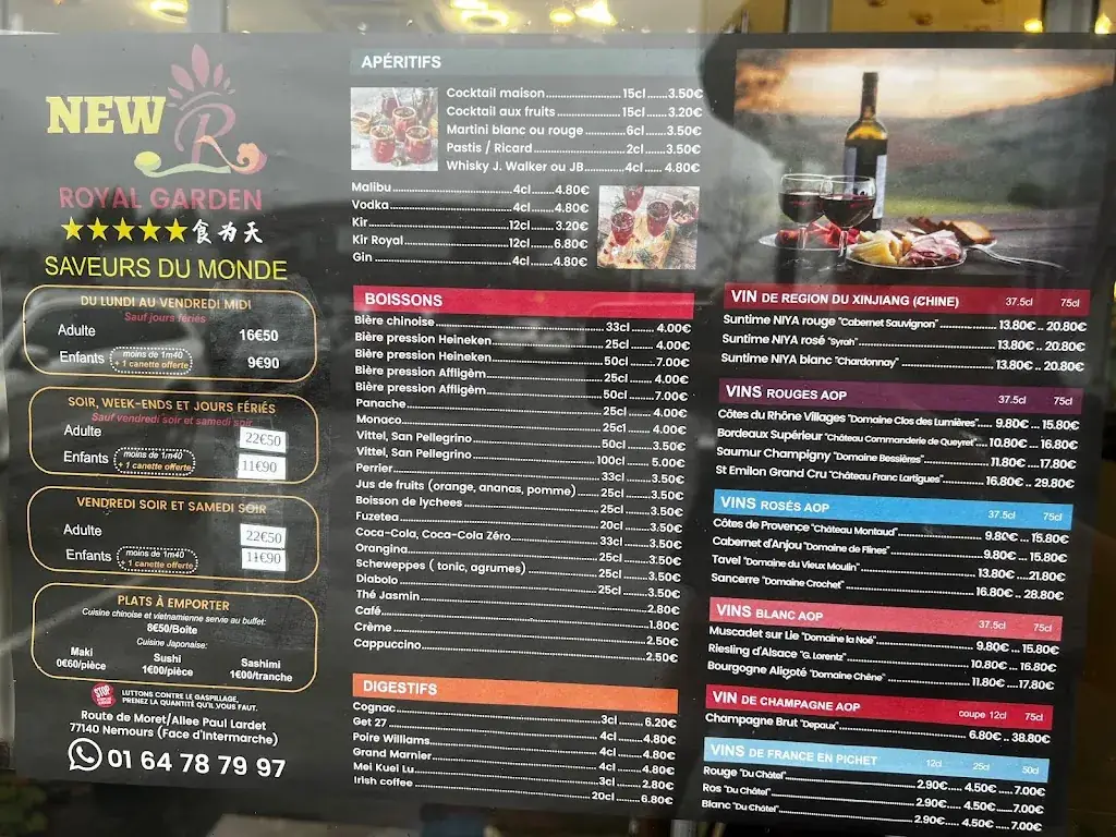 Royal Garden restaurant in Nemours