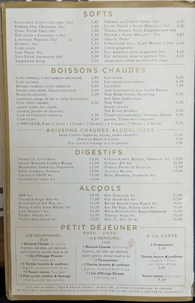 Menu_Le Nemours_Paris_image_3