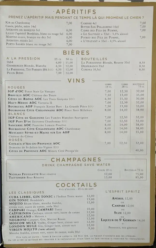 Menu_Le Nemours_Paris_image_4