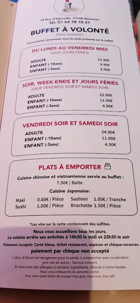 Menu_Wafu Restaurant Chinois_Nemours_immagine_1