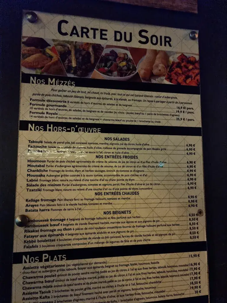 Menu_Le Libanais de Montrouge_Montrouge_image_2