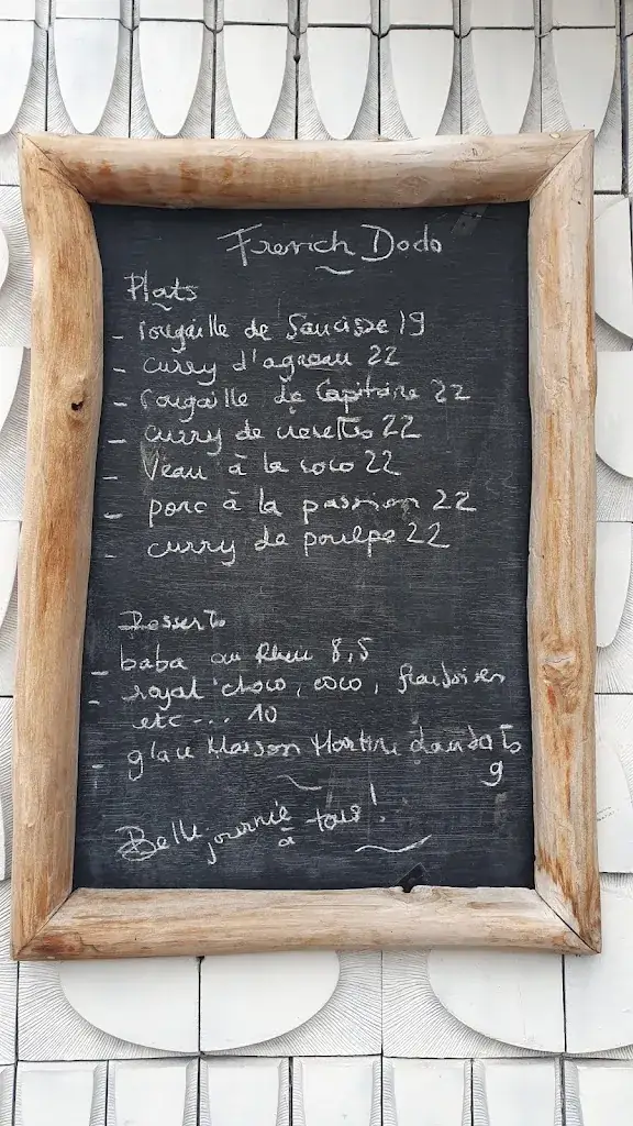 Menu_Le French Dodo_Montrouge_image_1
