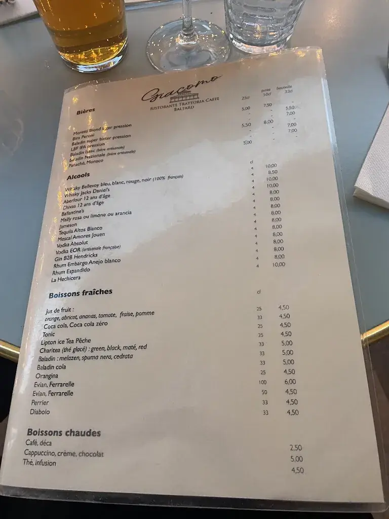 Menü_Giacomo-Ristorante Trattoria Caffe_Nogent-sur-Marne_Bild_4