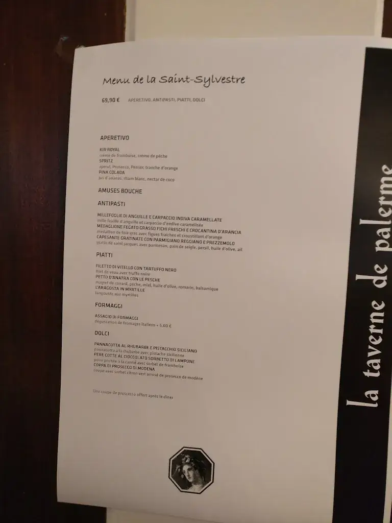 Menu_La Taverne de Palerme_Nogent-sur-Marne_image_1