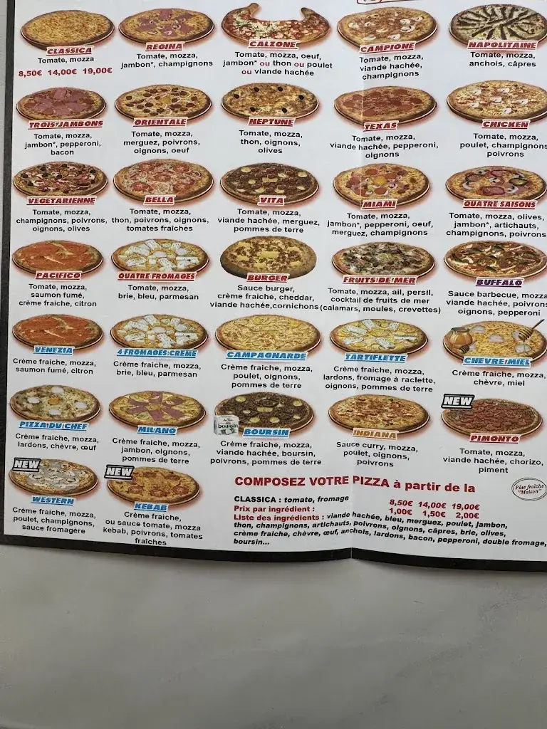 Menu_Bella vita noisiel_Noisiel_image_1