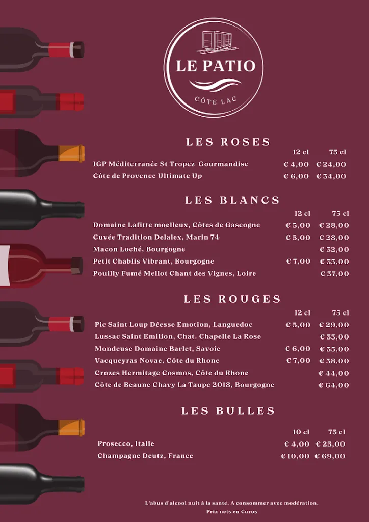 Menu_Le Patio Côté Lac_Thonon-les-Bains_image_2