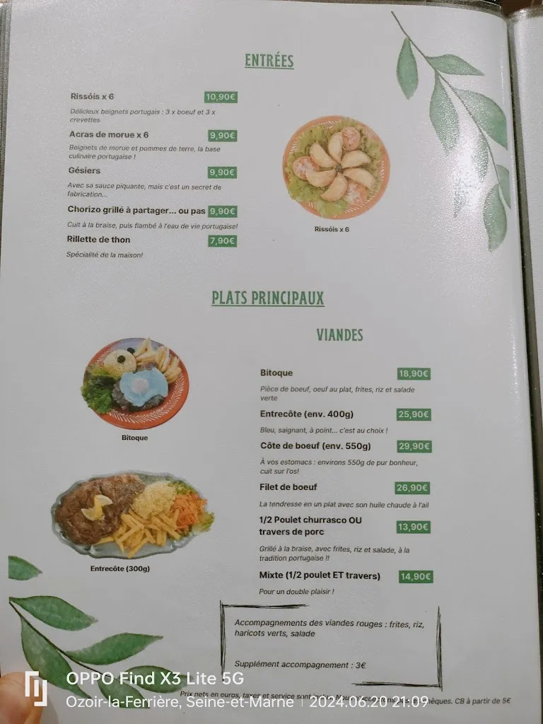 Menu_Quitéria - Restaurant Portugais_Ozoir-la-Ferrière_image_3