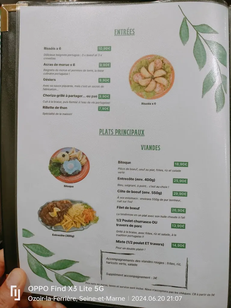 Menu_Quitéria - Restaurant Portugais_Ozoir-la-Ferrière_image_4