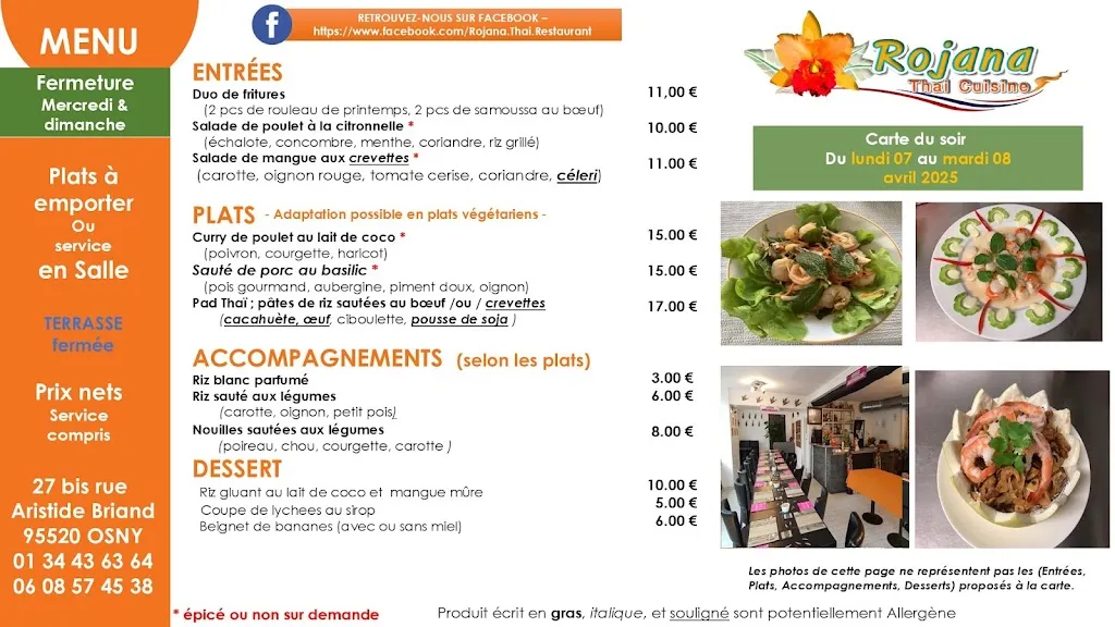 Menu_Rojana Thai Cuisine_Osny_image_1