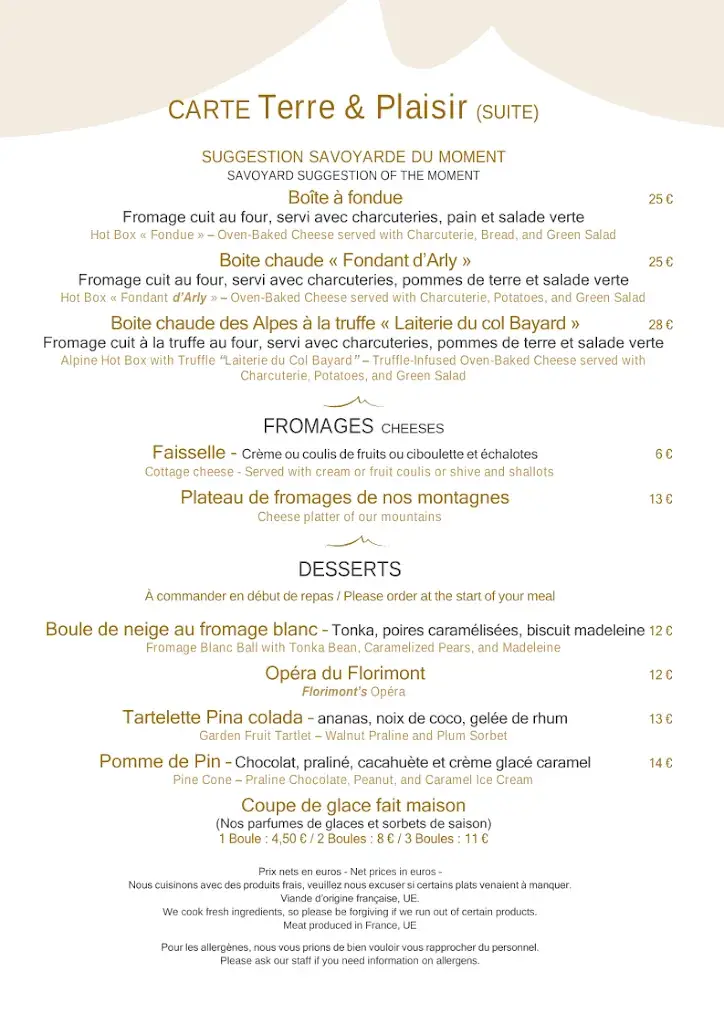 Menu_Restaurant Le Chalet Florimont_Saint-Ferréol_image_4