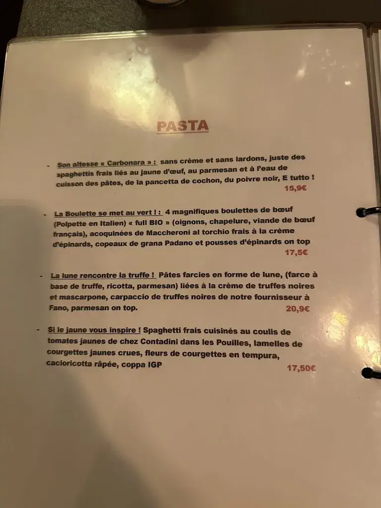 Menu_The Little Italy_Poissy_image_1