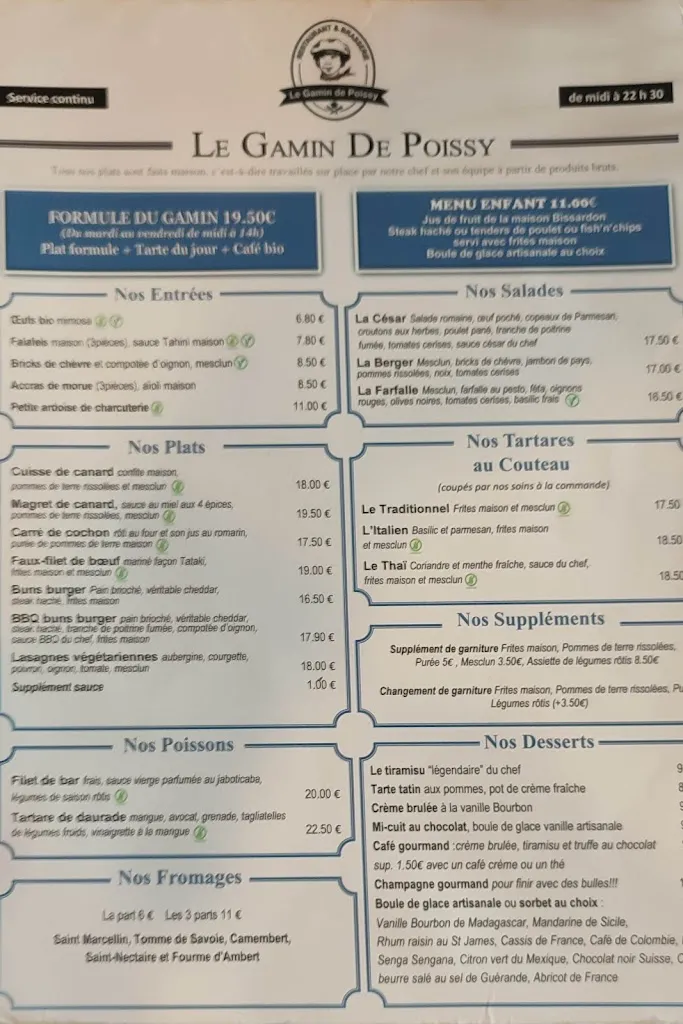 Menu_Le Gamin de Poissy_Poissy_image_1