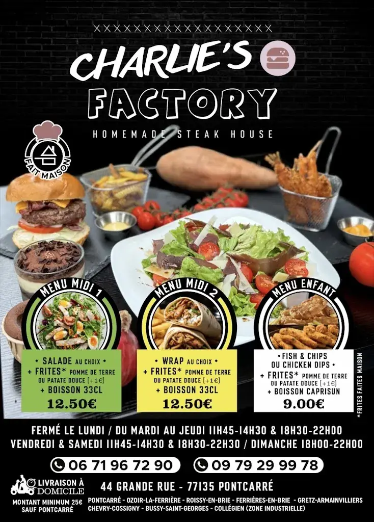 Menu_Charlie's factory_Pontcarré_image_2
