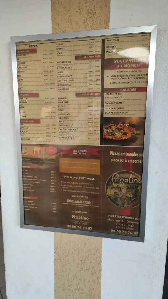 Pizzeria Pizzalino restaurant in Allinges