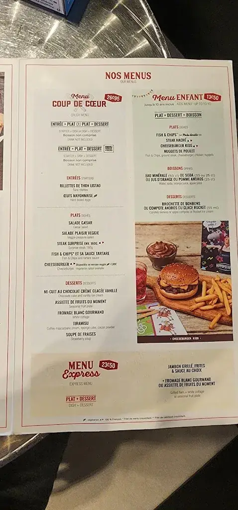 Menu_Red restaurant express d'Hippo_Paray-Vieille-Poste_image_1