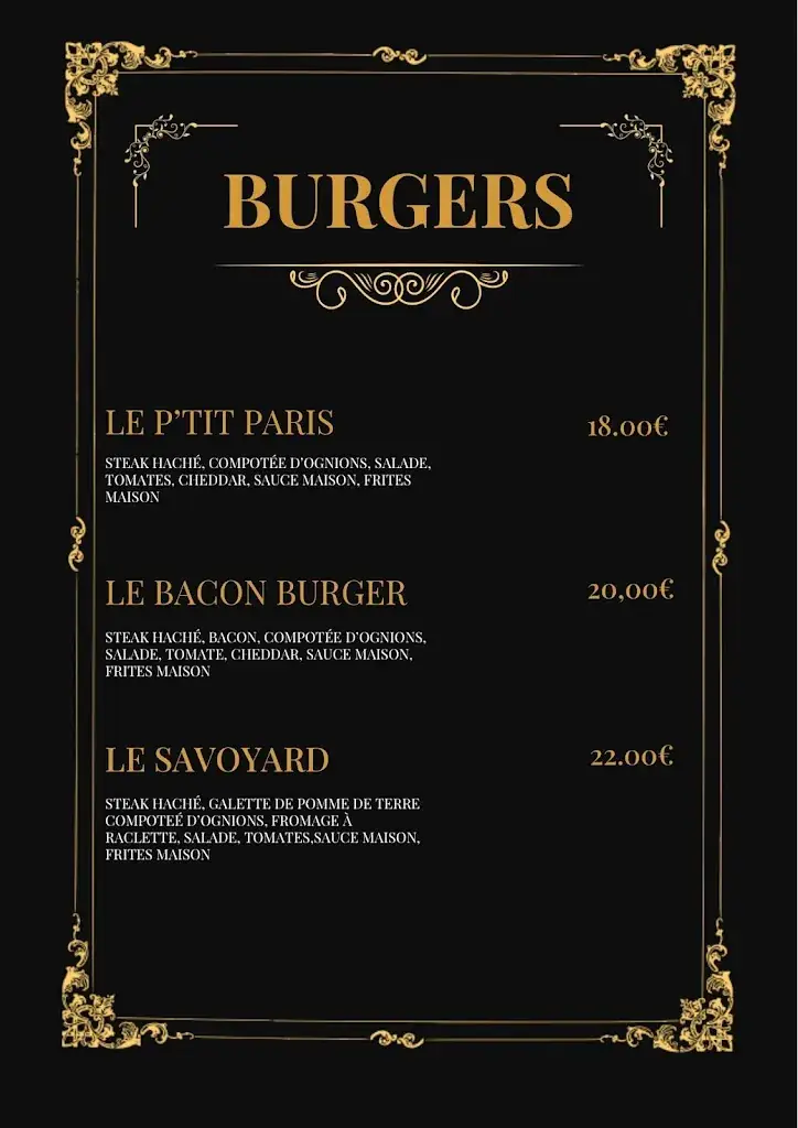 Menu_LE P’TIT PARIS_Noisy-le-Sec_image_1