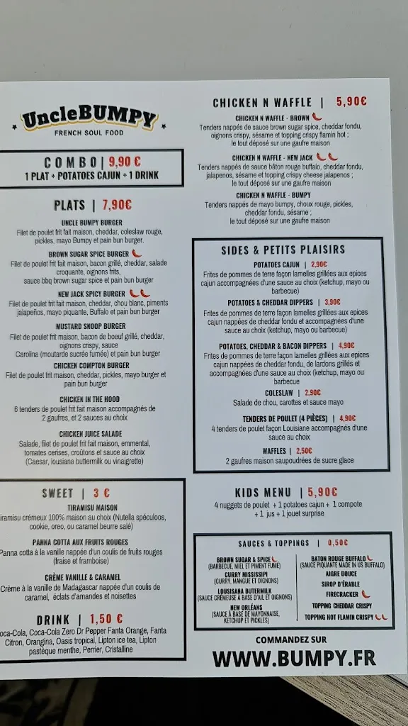 Menu_UNCLE BUMPY NOISY LE SEC_Noisy-le-Sec_image_4
