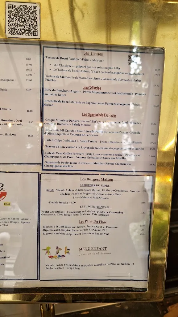 Menu_Brasserie le Flore -Restaurant -Puteaux_Puteaux_image_3