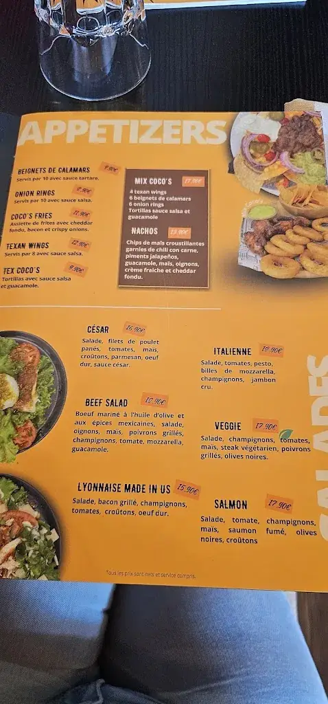 Menu_Coco's Dinner Fleurieu_Fleurieu-sur-Saône_image_1