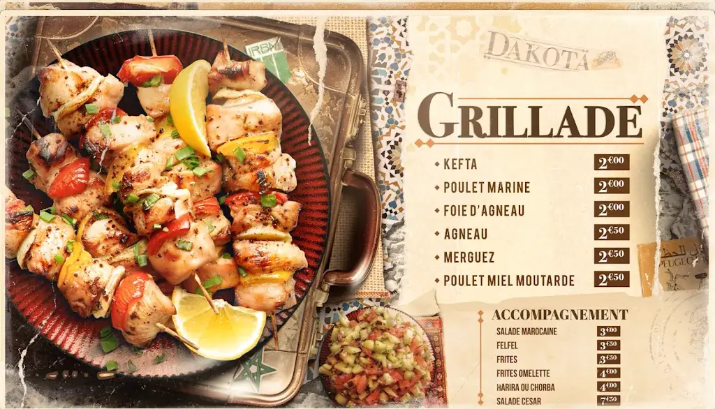 Menu_Le Dakota_Nanterre_image_1