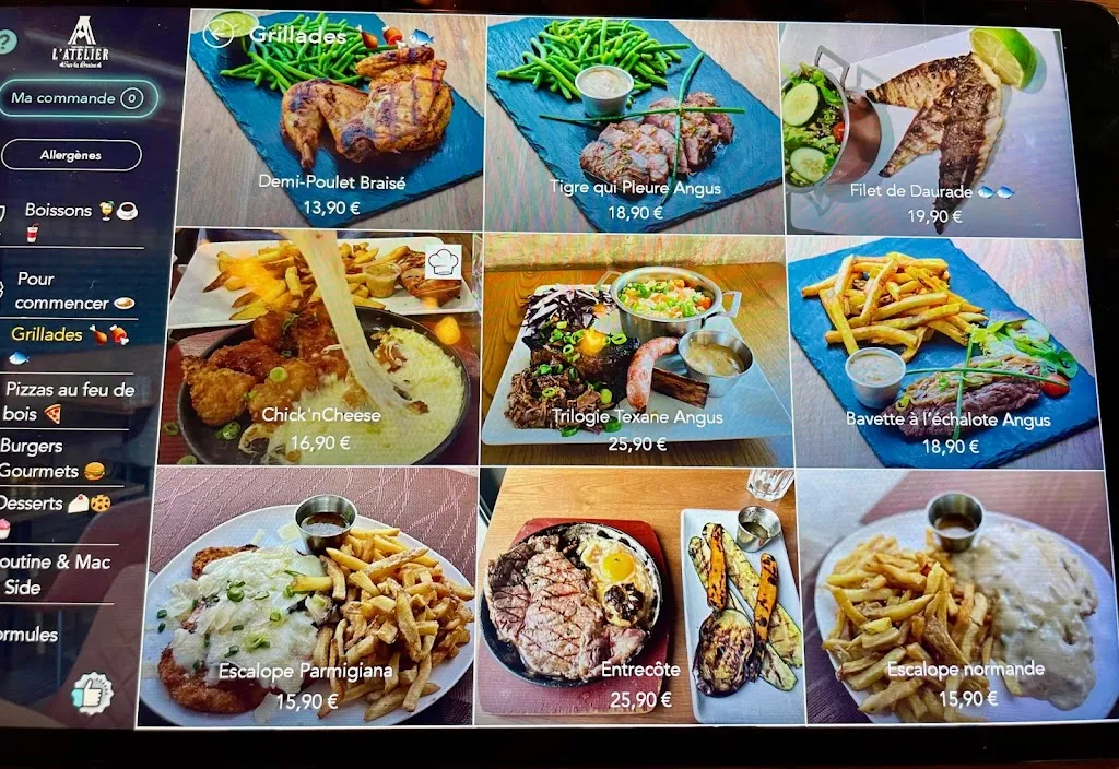 Menu_L'Atelier sur la Braise - Steakhouse et pizzeria feu de bois - Nanterre_Nanterre_image_1