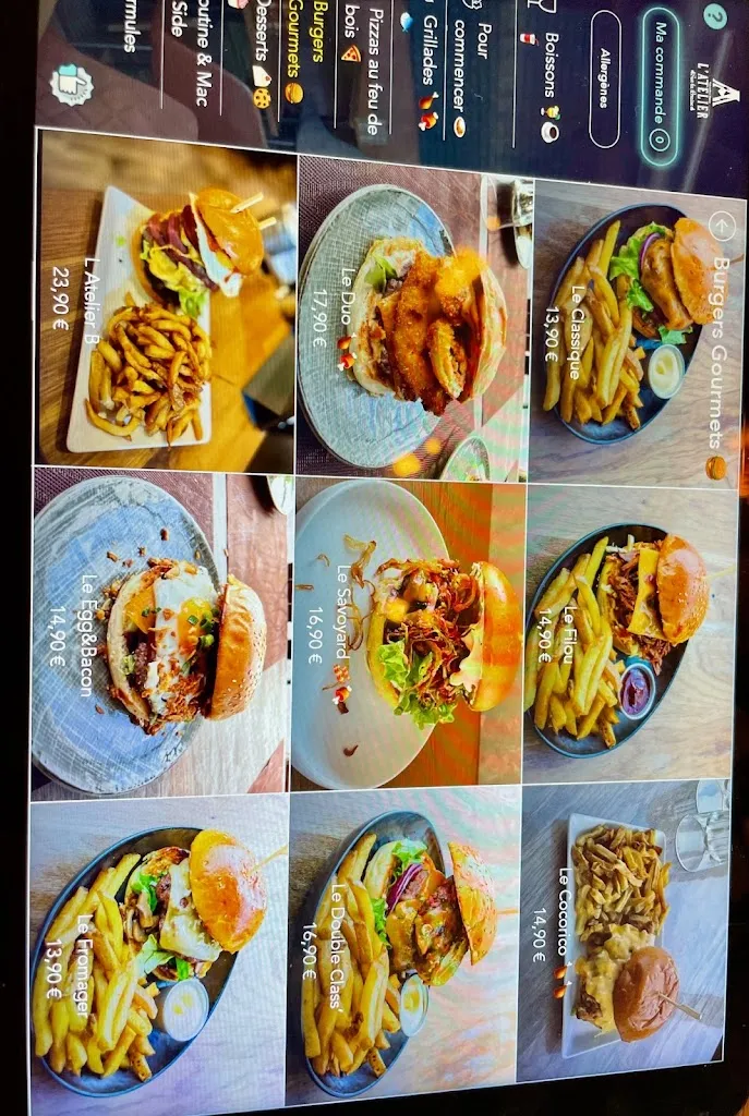 Menu_L'Atelier sur la Braise - Steakhouse et pizzeria feu de bois - Nanterre_Nanterre_image_4