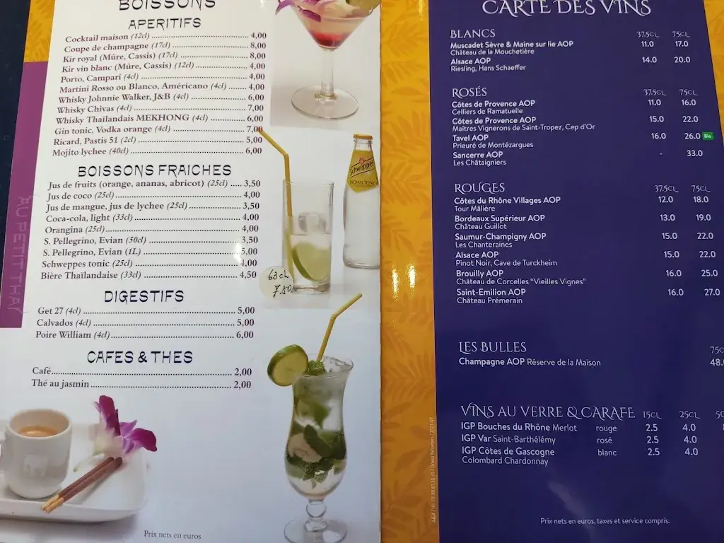 Menu_Au Petit Thaï_Nanterre_image_1