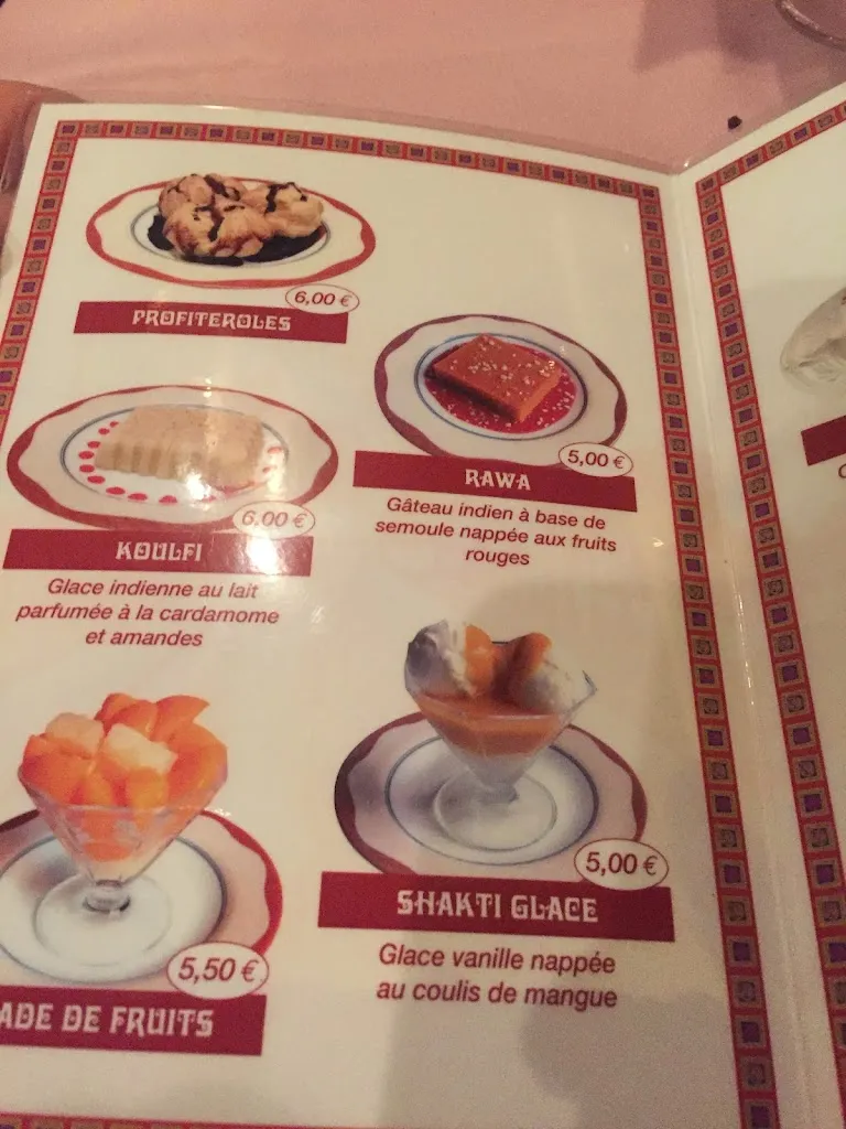 Menu_Restaurant Shakti_Nanterre_image_2