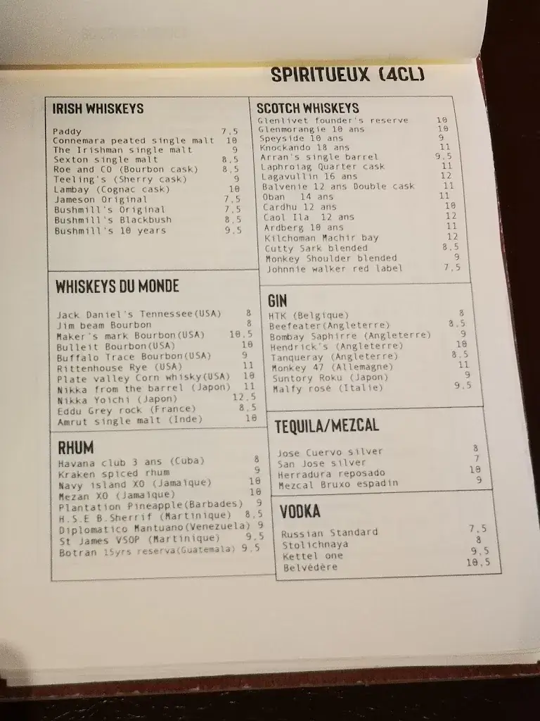 Menu_Corcoran's La Défense-Nanterre_Nanterre_image_1