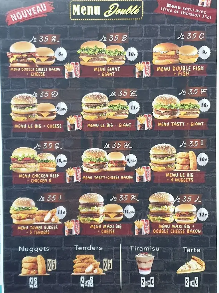 Menü_Le 35 restaurant coffee_Nanterre_Bild_1