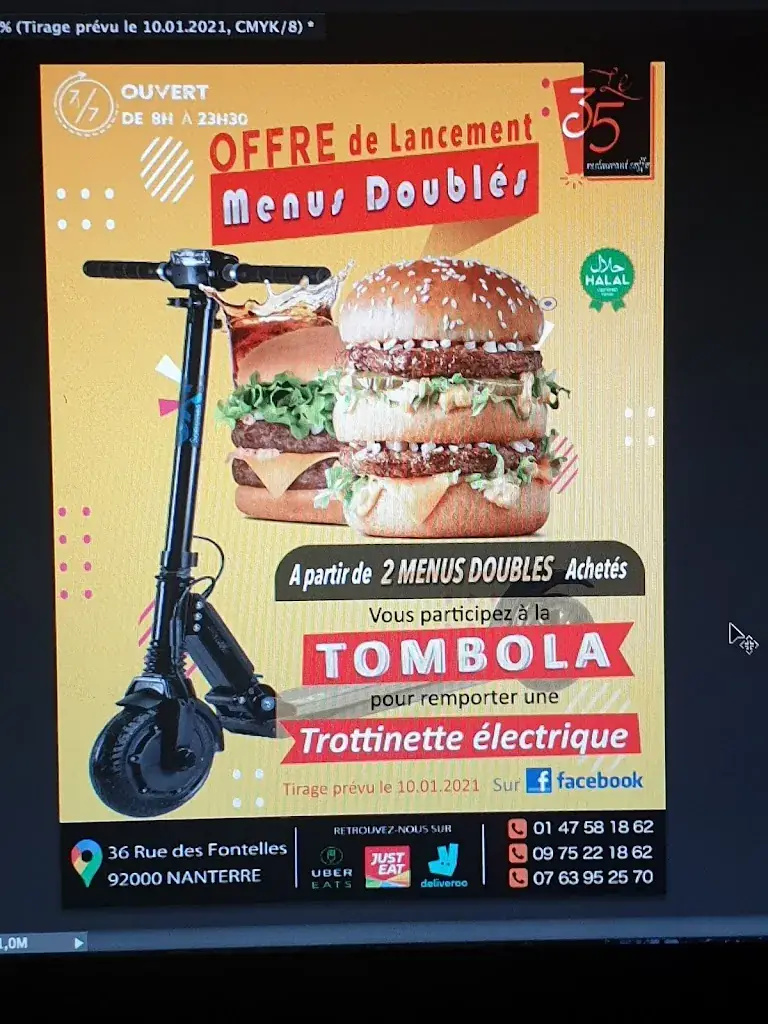 Menü_Le 35 restaurant coffee_Nanterre_Bild_4