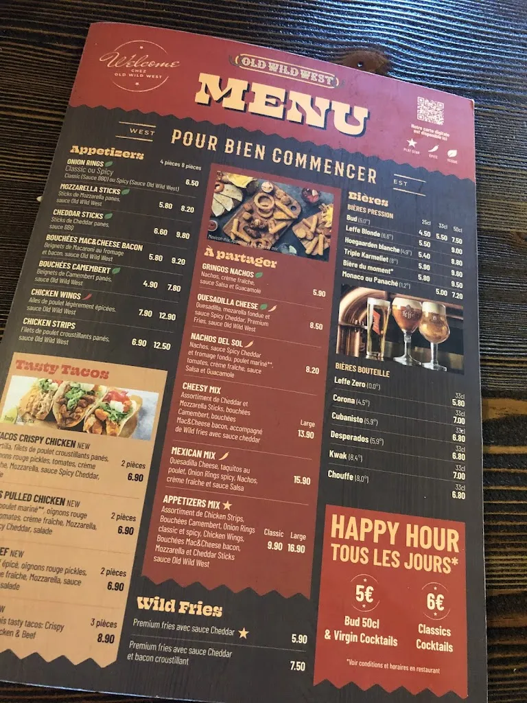 Menu_Old Wild West_Plaisir_image_1