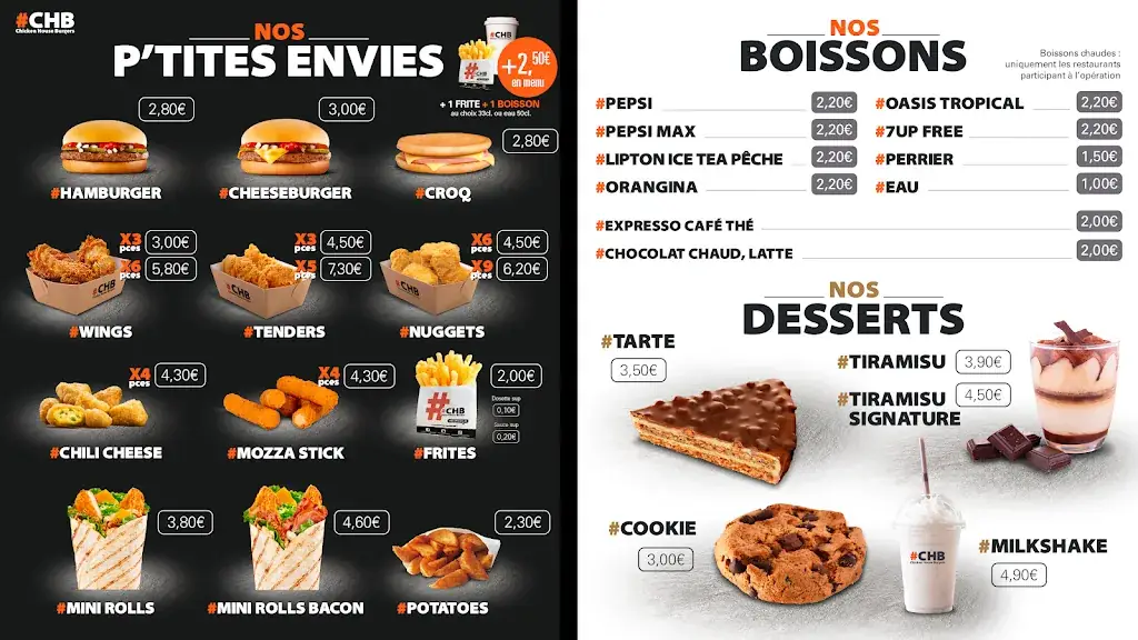 Menu_#CHB Plaisir - Chicken House Burgers, Mon Grand Plaisir_Plaisir_immagine_2
