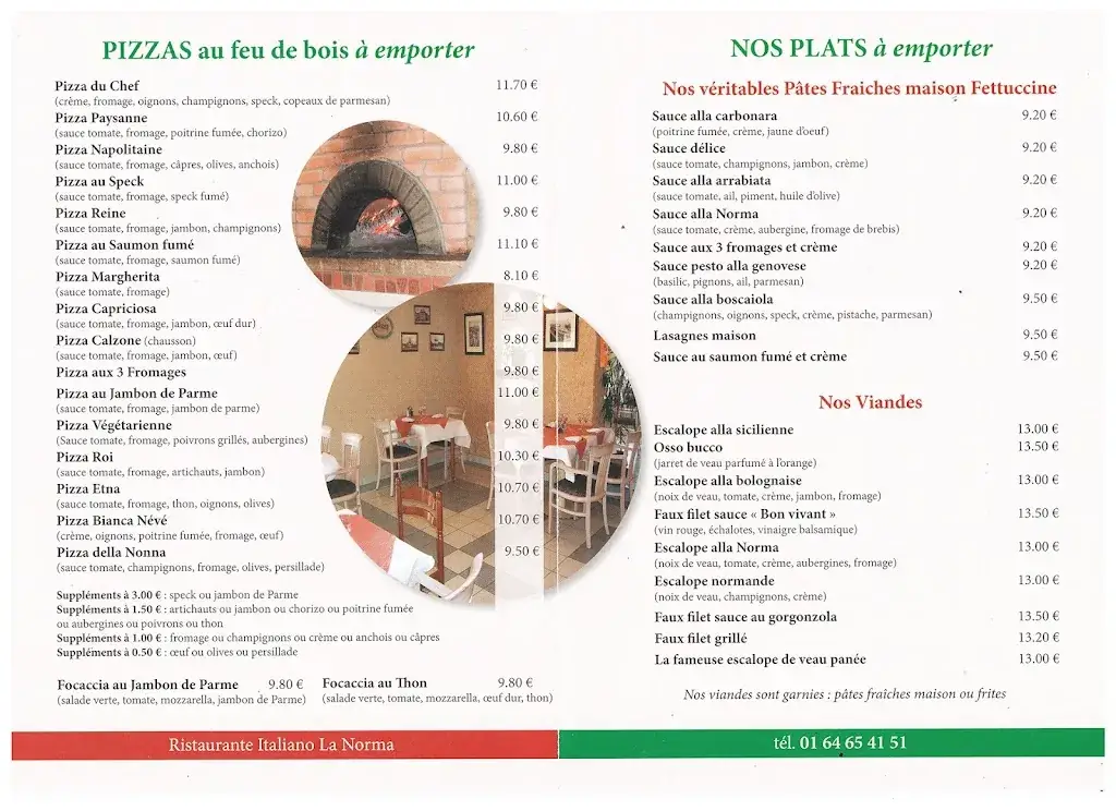 Menu_Pizzeria Restaurant La Norma_Saint-Denis-lès-Rebais_image_3