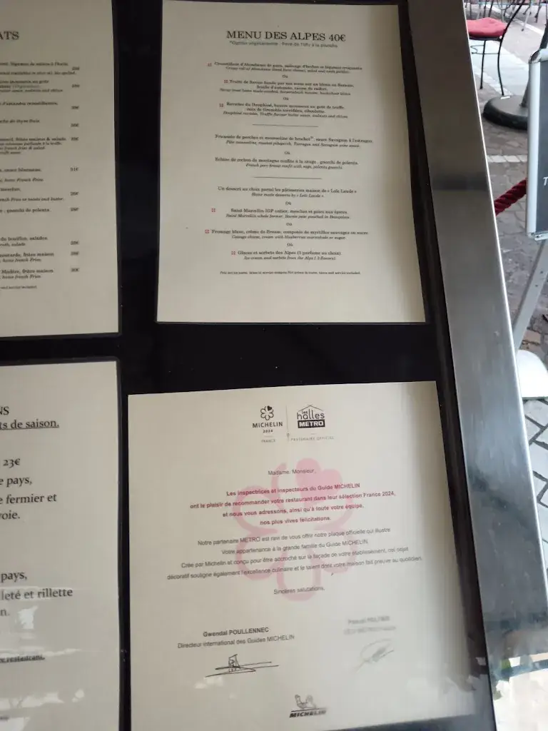 Menu_Restaurant Le Muratore 