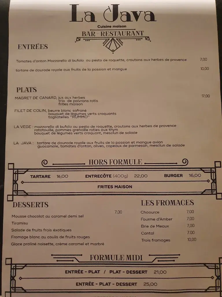 Menu_La Java_Pantin_image_2