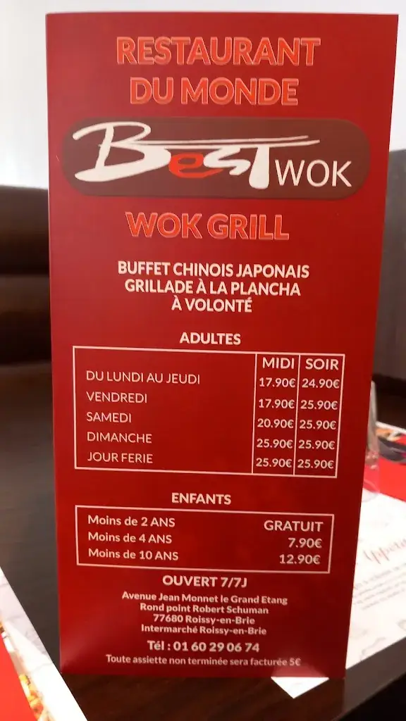Menu_Best Wok - Restaurant à volonté_Roissy-en-Brie_imagen_2