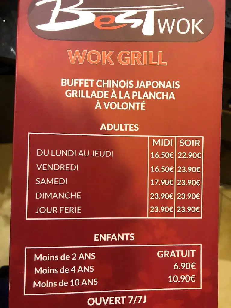 Menu_Best Wok - Restaurant à volonté_Roissy-en-Brie_imagen_3