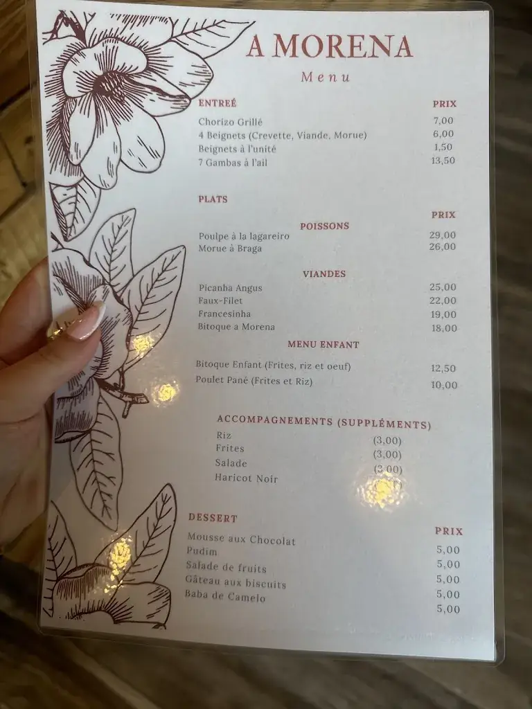 Menu_A Morena_Roissy-en-Brie_image_1