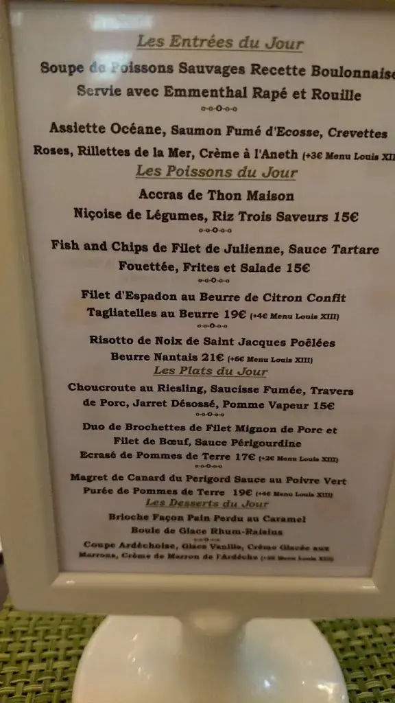 Menu_Le Louis XIII_Rungis_image_2