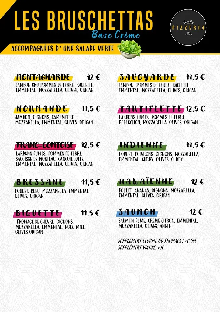 Menü_Pizzeria Chez Flo - Sagy_Sagy_Bild_1