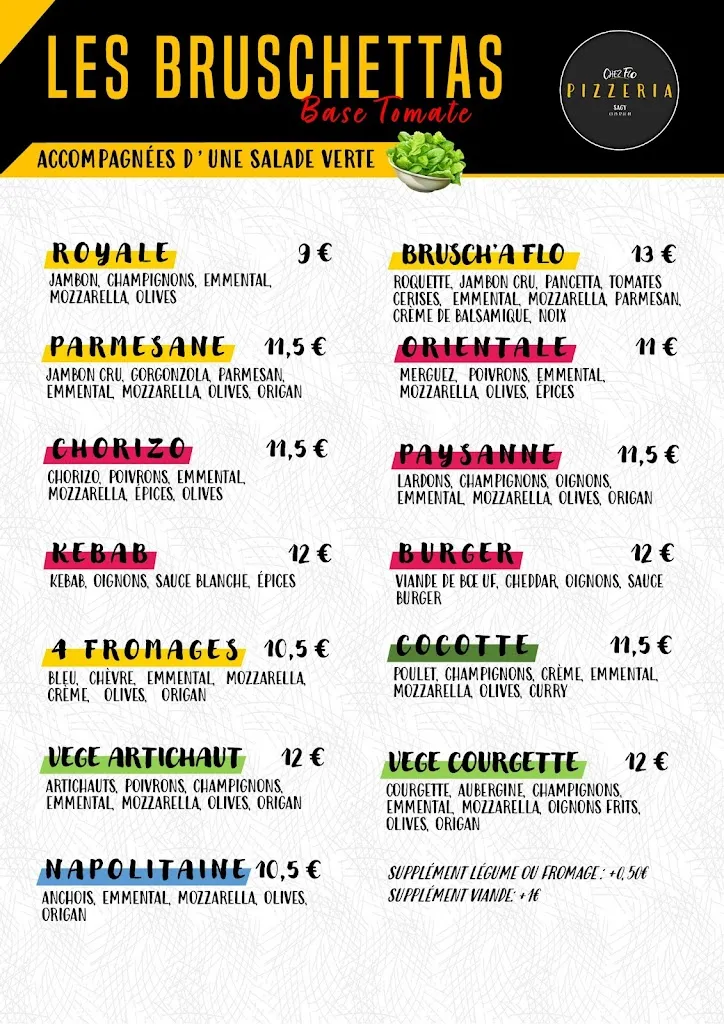 Menü_Pizzeria Chez Flo - Sagy_Sagy_Bild_2